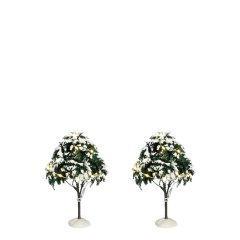 Luville - Snowy Tree Lighted - Set of 2