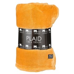 Gele Fleece Deken - 130 x 180 cm