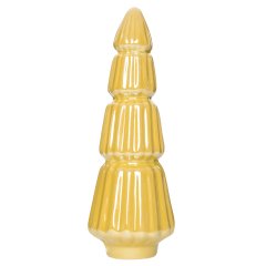 Keramiek Boom Ribbel Geel 19cm