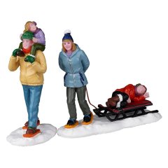 Lemax - Long Day Snowshoeing - Set of 2