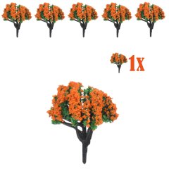 Miniatuur Bloesemplantje Oranje Bloemetjes - 4cm