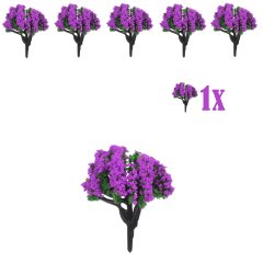 Miniatuur Bloesemplantje Paarse Bloemetjes - 4cm