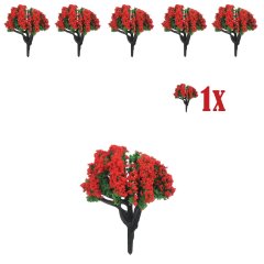 Miniatuur Bloesemplantje Rode Bloemetjes - 4cm