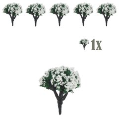 Miniatuur Bloesemplantje Witte Bloemetjes - 4cm