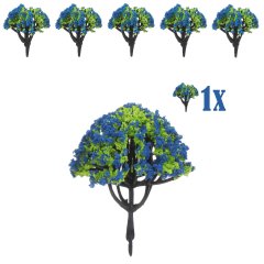 Miniatuur Heester met Blauwe Bloesem - 6 cm