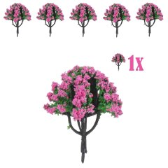 Miniatuur Heester met Fuchsia Bloesem - 6 cm