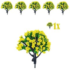 Miniatuur Heester met Gele Bloesem - 6 cm