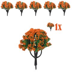 Miniatuur Heester met Oranje Bloesem - 6 cm