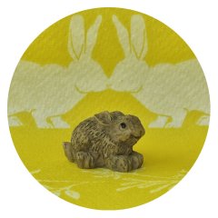 Miniatuur Konijn Bruin Liggend