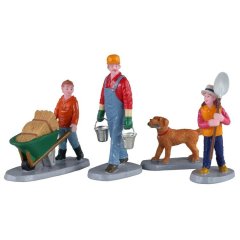 Lemax - Morning Chores - Set van 4