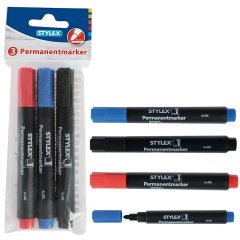 Permanent Markers - Set van 3 - Stylex