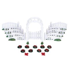Plastic Arbor & Picket Fenches set of 20
