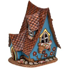 Sigro - Keramiek Fantasiehuisje Flowers - Nu Voorverkoop