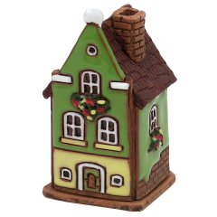 Sigro - Keramiek Rookhuisje Tuitgevel Green - Nu Voorverkoop