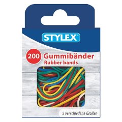 Stylex Gekleurde Elastiekjes - 200 stuks