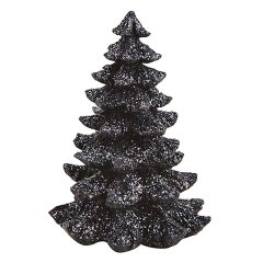 Zwarte Dennenboom 12 cm - Polystone - Wurm