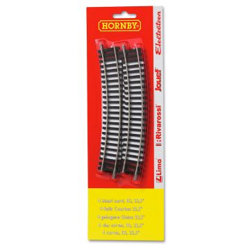 4 Gebogen Rails voor Hornby Treinen