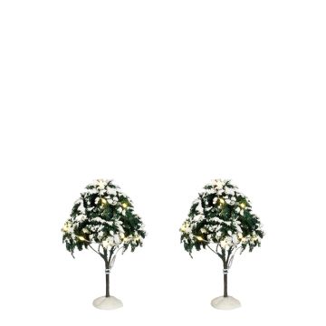Luville - Snowy Tree Lighted - Set of 2