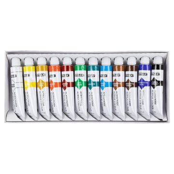 Stylex Acrylverf - 12 Tubes Matte Verf