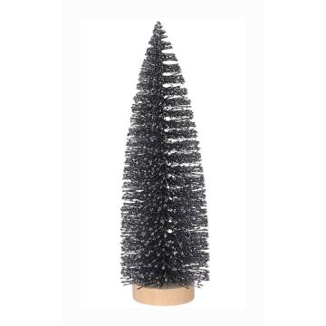 Antraciet Glitter Kerstboompje 15cm - House of Seasons