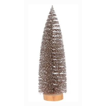 Champagne Glitter Kerstboompje 15 cm - House of Seasons