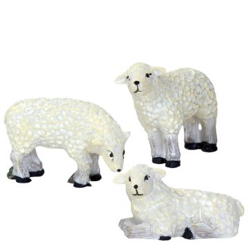 Dickensville - Schapen in de Sneeuw - Set van 3
