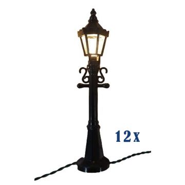 Dickensville - Straatlantaarns -  Set van 12