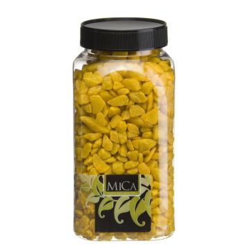 Geel Decoratie Steentjes 650ml - Mica Decorations