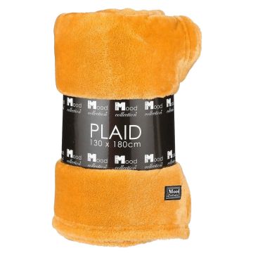 Gele Fleece Deken  - 130 x 180 cm