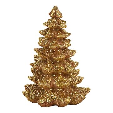 Gouden Dennenboom 12 cm - Polystone - Wurm