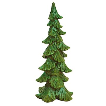 Groene Dennenboom Polystone 24 cm - Wurm