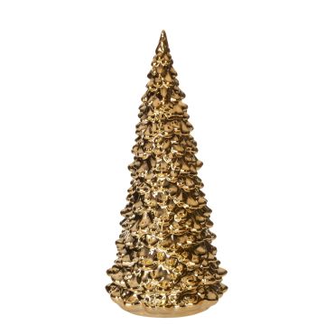 Intratuin kerst beeld kerstboom Monty goud 6,1 x 6,1 x 11,8 cm