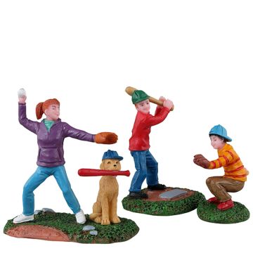 Lemax - Baseball Practice - Set van 3