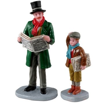 Lemax - Merry Newsboy - Set of 2