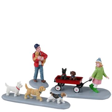 Lemax - Puppy Parade - Set van 3
