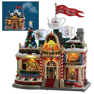 Lemax - Tea with Mrs Claus - Met Geluid, Beweging en Rook