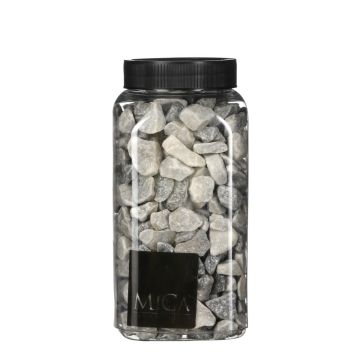Lichtgrijs Medium Decoratie Steentjes 650ml - Mica Decorations