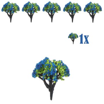 Miniatuur Bloesemplantje Blauwe Bloemetjes - 4cm
