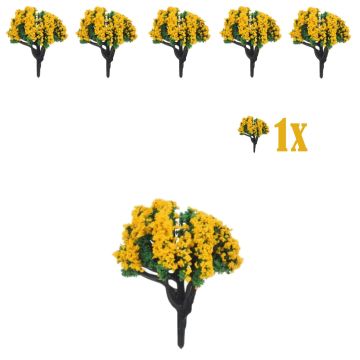 Miniatuur Bloesemplantje Donkergele Bloemetjes - 4cm
