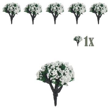 Miniatuur Bloesemplantje Witte Bloemetjes - 4cm