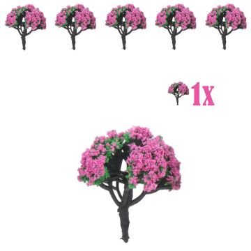 Miniatuur Bloesemstruik Fuchsia Bloemen - 5cm