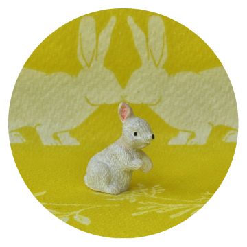 Miniatuur Konijntje Wit Staand