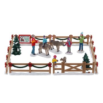 Lemax - Reindeer Petting Zoo - Set van 17