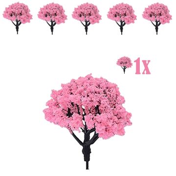 Roze Miniatuur Bloesemstruikje - 5 cm
