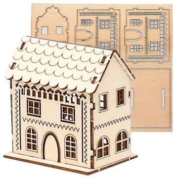 Sigro - Houten Gebouw Cape Creative Bouwpakket 6.5cm