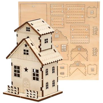 Sigro - Houten Huis Cape Helius Bouwpakket 11cm