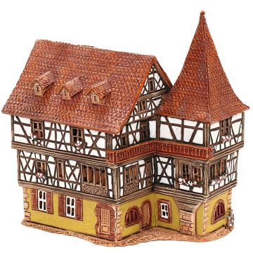 Sigro - Keramiek Vakwerkhuis Vierkante Toren - Nu Voorverkoop