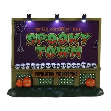 Spooky Town Sign
