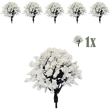 Witte Miniatuur Heester - 6 cm