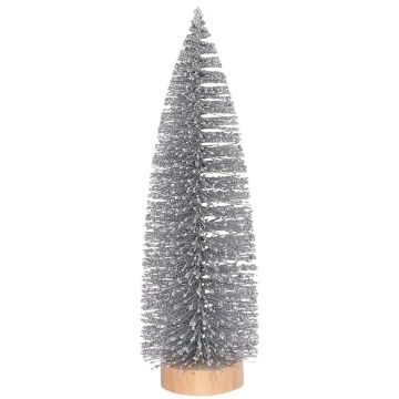 Zilveren Glitter Kerstboom 25 cm - House of Seasons